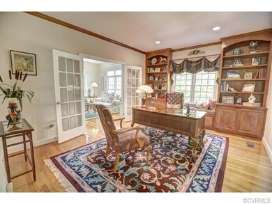 Executive Office with built-ins, window seat and f