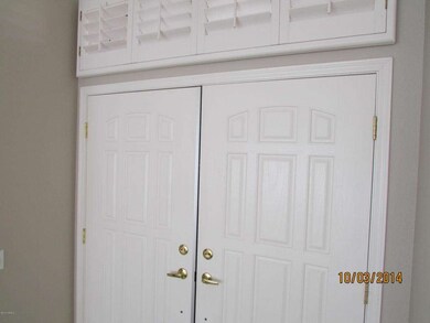 Double Door Entry with Transom Window