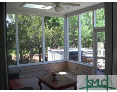 Porch. Large Screened Porch with Skylights.