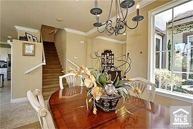 Close up view of formal dining room