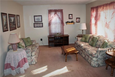 Living room is bright and spacious