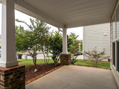 Front porch with columns