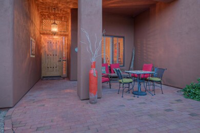 Spacious courtyard