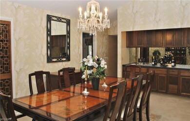 Doors open to reveal the hidden buffet with sink, 