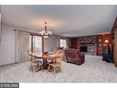 Open living and dining room with great natural lig