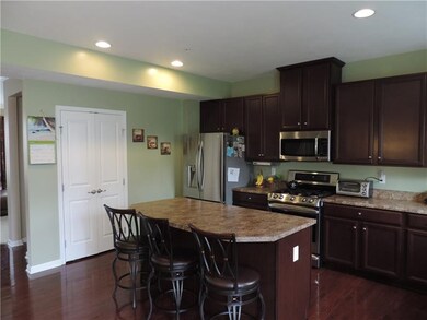 Kitchen with double wide pantry (gas stove picture