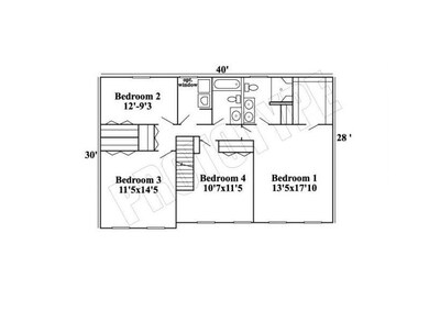 2nd Floor Plan. STOCK PHOTO