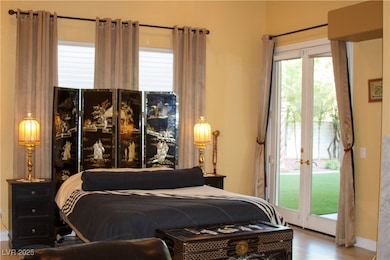 Master Bedroom with access to the pool and spa fro