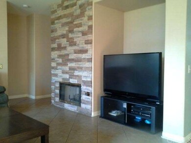 Gorgeous stonework on fireplace in family room, an