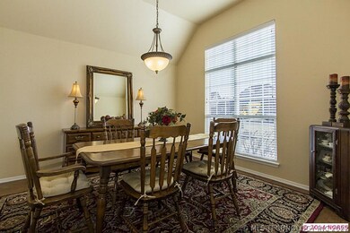 formal dining w/ Vaulted ceiling and lots of natur