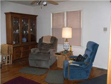 Living room with hardwood floors
