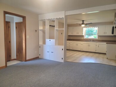 Dining room opens to kitchen