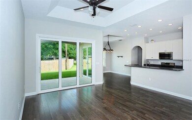 Nice great room plan with open view to the back ya
