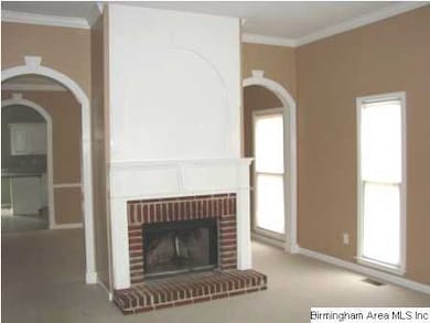 This is the view of the living room with wood burn