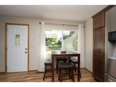 Kitchen, window with back yard view with door to t