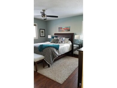 This bedroom has an extra 2 feet , so this is a ni