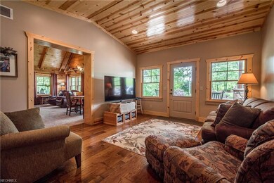 GORGEOUS GREAT ROOM WITH WOOD CEILING AND FLOOR!