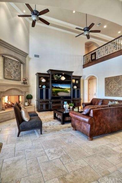 two story high ceiling in FAMILY ROOM with panoram