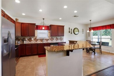 Spacious Kitchen (13'x12') with granite counter to