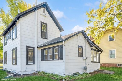 A side view of the house highlighting the classic 