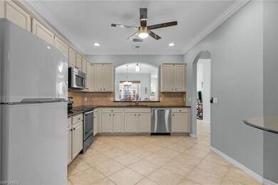Kitchen with sink, granite counters