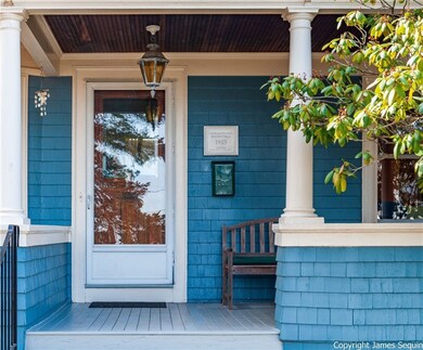 Entrance to this lovely home and porch where you w
