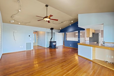 Living Area with Pellet Stove