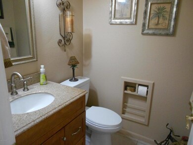 Downstairs powder room