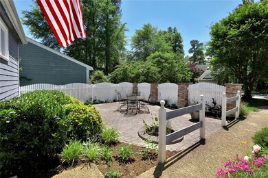 Another view of front courtyard from entry steps.