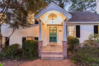 The current owners added the covered front entranc