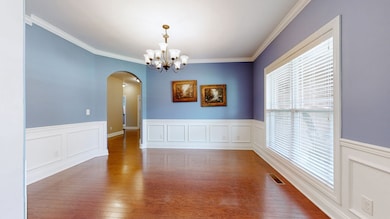 Hardwood floors throughout main living areas.