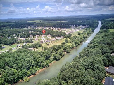 Bird's eye view of the Etowah River and ease of access to`the river using the path in your cul-de-sac.