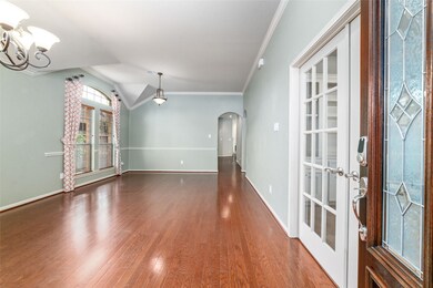 Covered entry leads you into this stunning home.