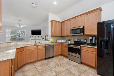 The large kitchen is a chef's dream. There is so much counterspace and cabinet space.