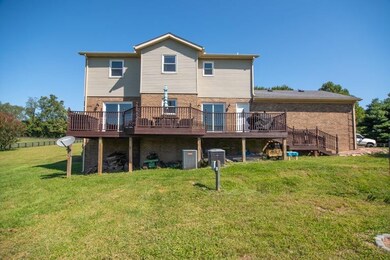 Nicely maintained deck along the rear of