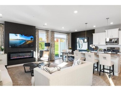 Open main level floorplan, flowing from family roo