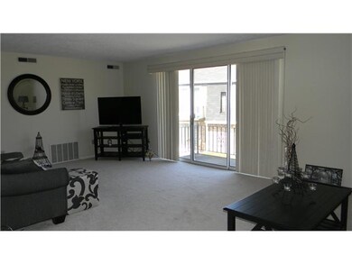 Living Room With Sliding Glass door to balcony