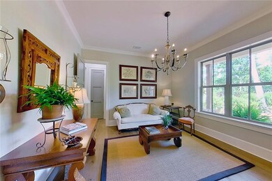 The foyer opens to the music room.  This is a flex