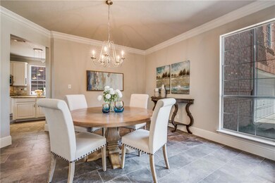 Dining room is open to Kitchen and Family room and