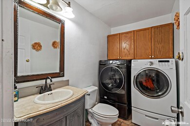 half bath & laundry