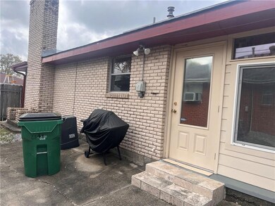 Right side of house