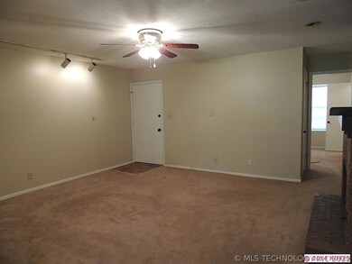 The front door opens to the family room.  The fami