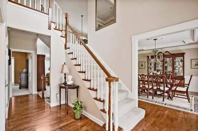 Lovely 2 story entry with detailed millwork