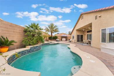 View of pool featuring a fenced in pool, a patio,
