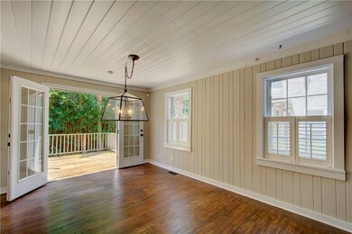 Dining open to rear deck