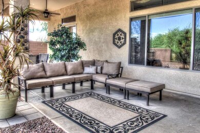 Back yard-covered patio