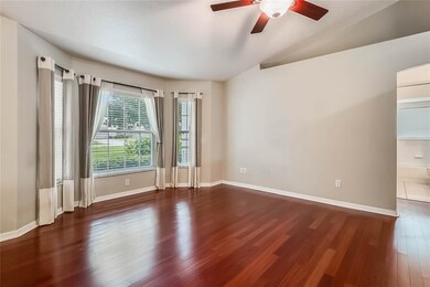 Family Room with bay window