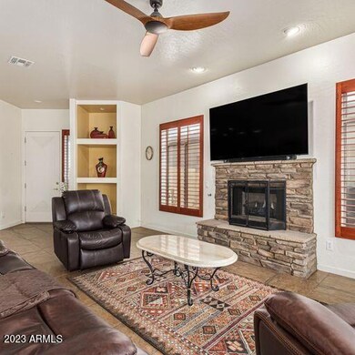 Fireplace view