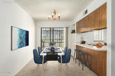 dining room virtually staged