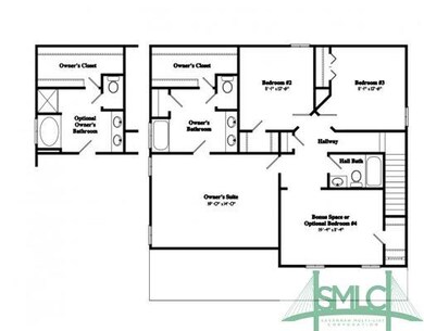 2nd Floor Plan. Second floor includes large bonus 
